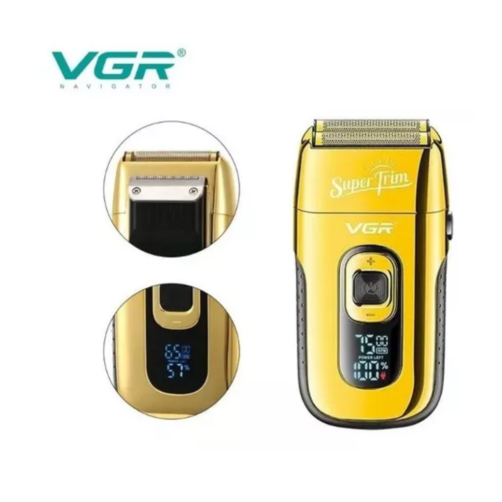 Máquina afeitadora VGR V-332 dorada 220V