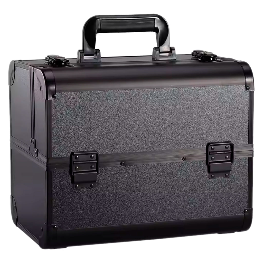 Caja Neceser Metálico Portátil De Maquillaje