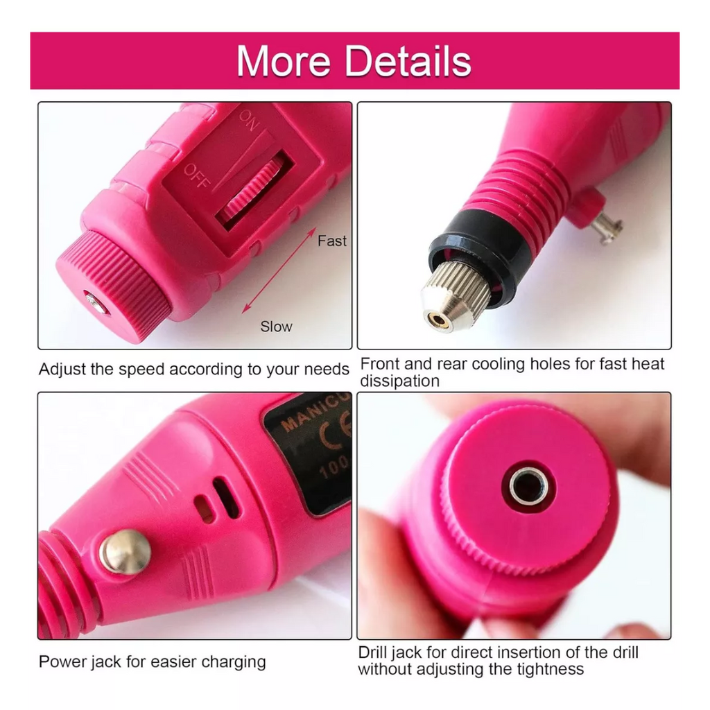 Kit Pulidor De Uñas Eléctrico Lima